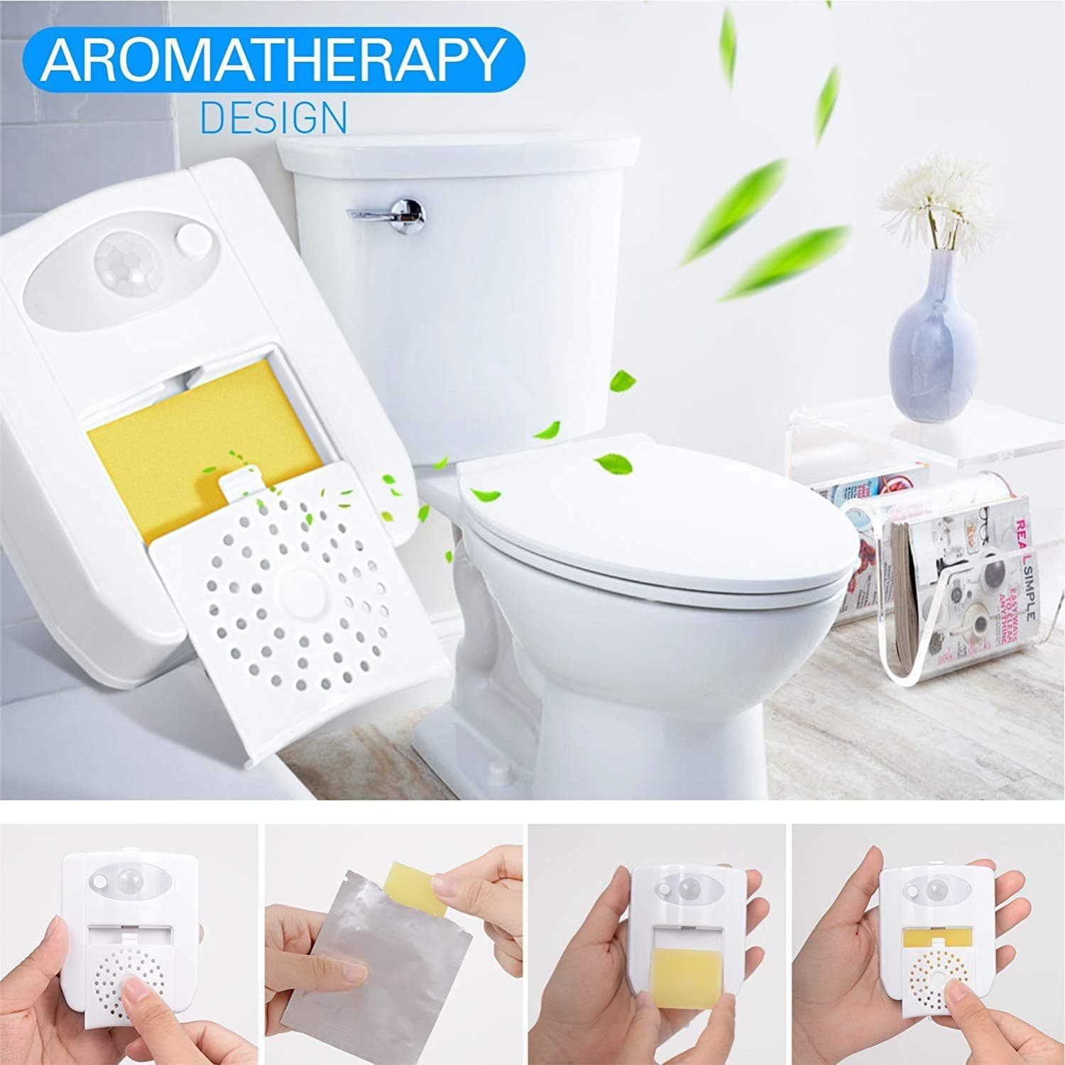 8-color and 16-color aromatherapy disinfection toilet sensor light, wall-mounted human body sensor toilet seat light, creative LED night light