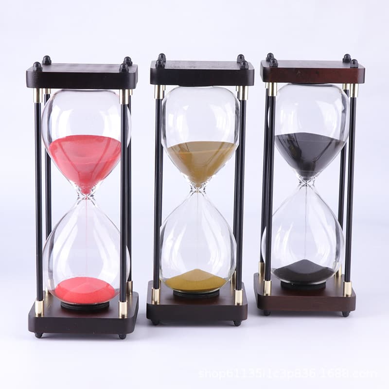 Wholesale hourglass timers from the source manufacturer; creative four-column hourglass timer ornaments.