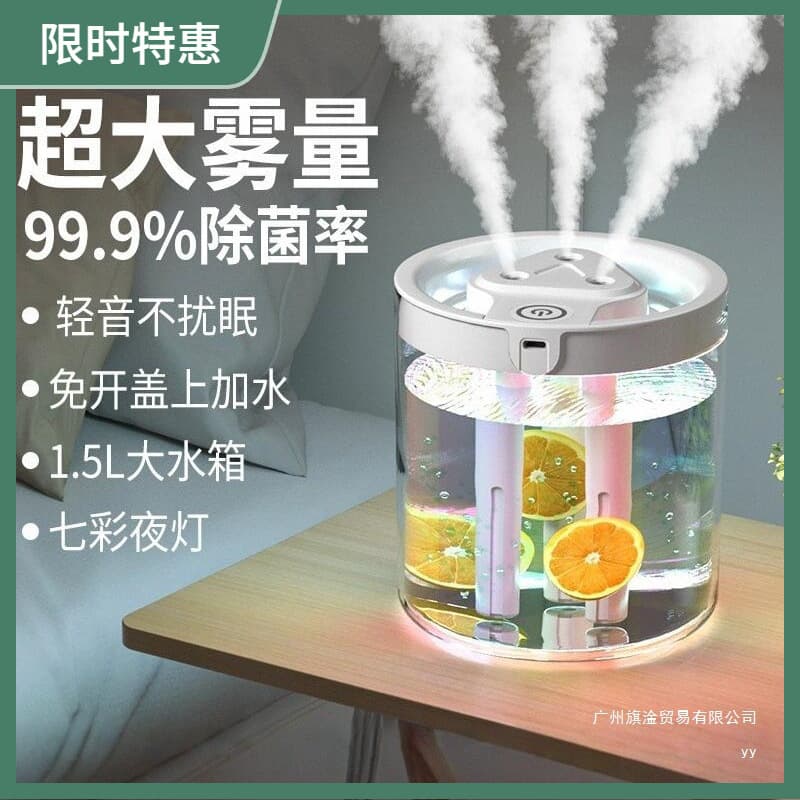 Humidifier Home Quiet Large Mist Bedroom Air Conditioner Humidifier Purifier Portable Aromatherapy Machine Small Dormitory