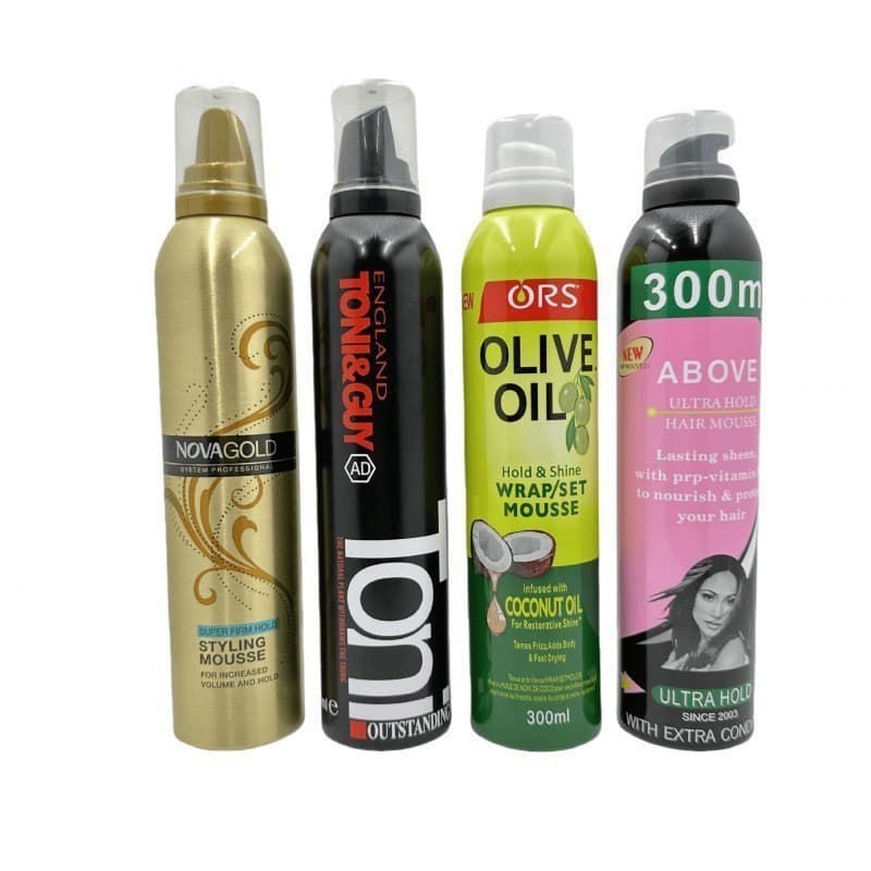 Hair Mousse Lightweight Moisturizing Styling Mousse Oil-Control Volumizing Long-Lasting Foam Mousse for Export