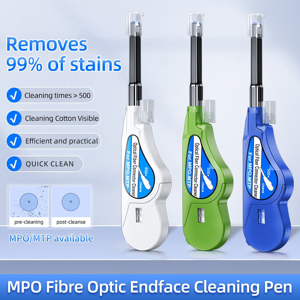 MPO fiber cleaner one-button flange MTP cleaning pen optical module ferrule end face machine room cleaner