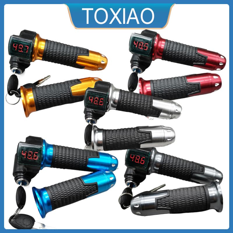 0-99V Universal Voltage Display Speed Control Throttle Electric Vehicle Accessory Aluminum Alloy Speed Controller Blue Yellow Red Silver Gray