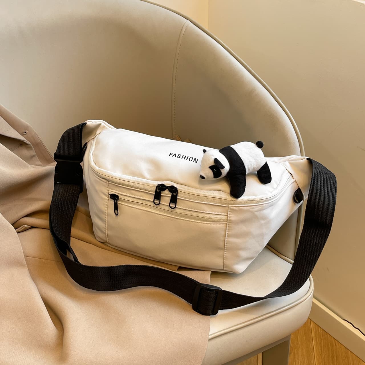 Chest bag men's cross-body women's cross-body bag multi-functional shoulder bag Japanese cross-body bag street trend casual chest bag
