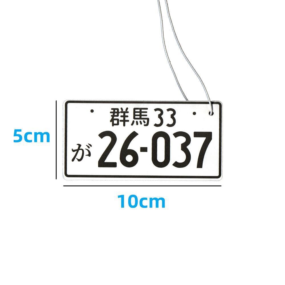 Wholesale Japanese JDM Car Modification License Plate Creative Shape Air Freshener Hanging Ornament