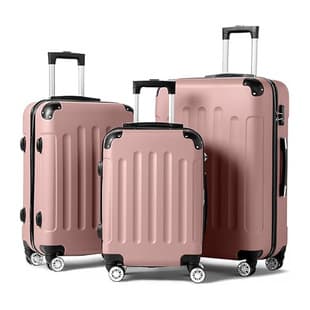 ABS Luggage Set Travel Case with Universal Wheels 20-Inch Cross-Border Trolley Semi-Finished Carry-On Suitcase with TSA Lock