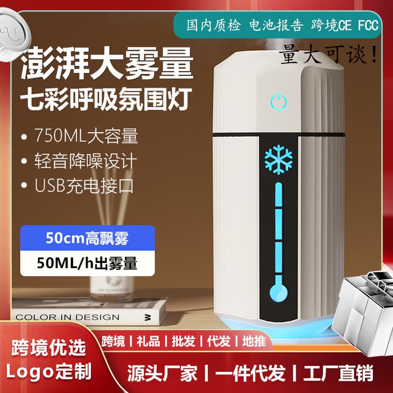 New Small Humidifier for Home, Bedroom, Portable Car Atmosphere Light Spray Air Desktop Humidifier