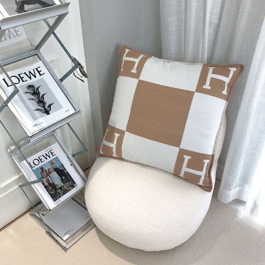 Nordic Style Knitted Pillowcase Pure Color Modern Simple Sofa Bedding Window Seat Cushion Cover PP Cotton Filled Square Pattern