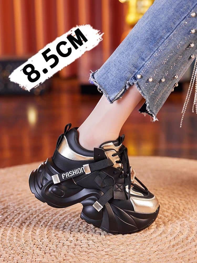 Chunbai Chunky Dad Sneakers Women 2025 New Style Heightening Casual Sports Shoes for Petite Women