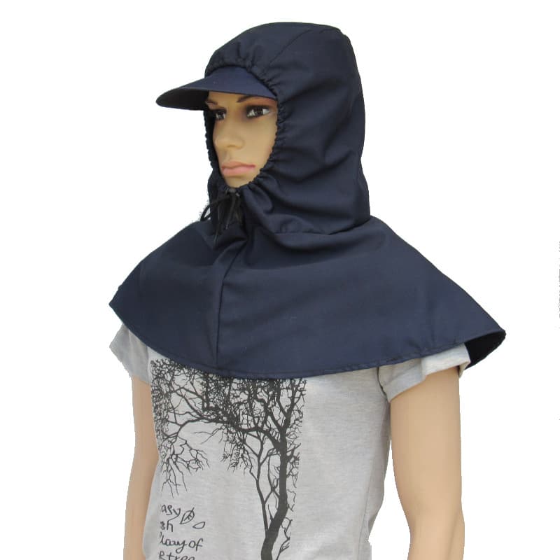 Dust-proof cape hood for men and women, construction and moving work, autumn harvest crop grinding, anti-dust denim hat