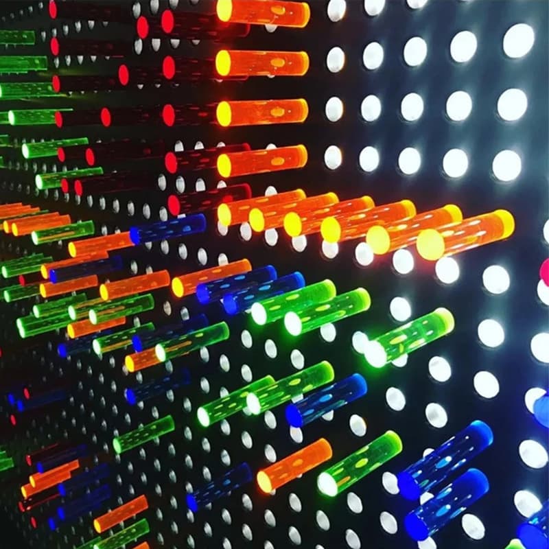 Transparent plexiglass rods, colored acrylic solid round rods diameter 1-350mm, crystal column light guide bars