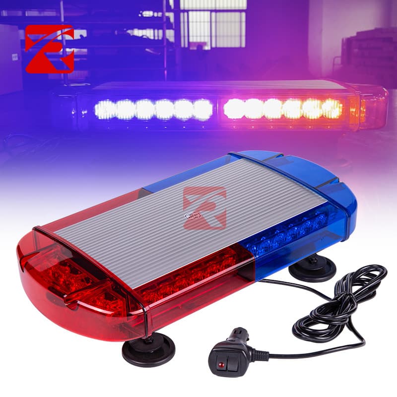 36 LED/COB Rescue Vehicle Flashing Light, Escort Roof Warning Light, Magnetic Roof Warning Light