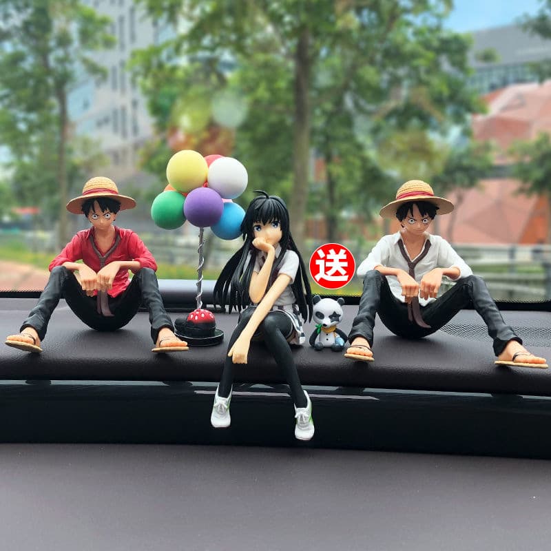 Car Ornaments Handmade Flying Snow Road New Anime Decoration Center Console Female Imperial Beauty Girl Dashboard Figurine