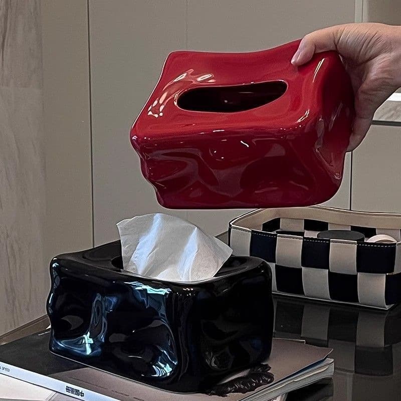 Luxury Creative Living Room Tissue Box Ceramic Home Desktop Decorative Ornament