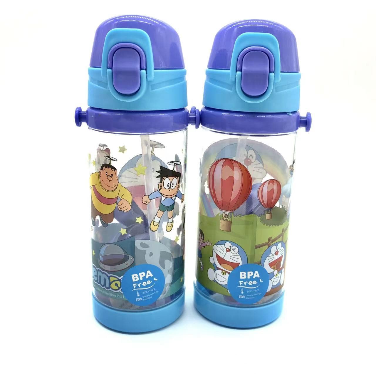 Cartoon Cup Kids Water Bottle Portable Straw Cup Water Jug Direct Drink Cup Elementary School Student Prize