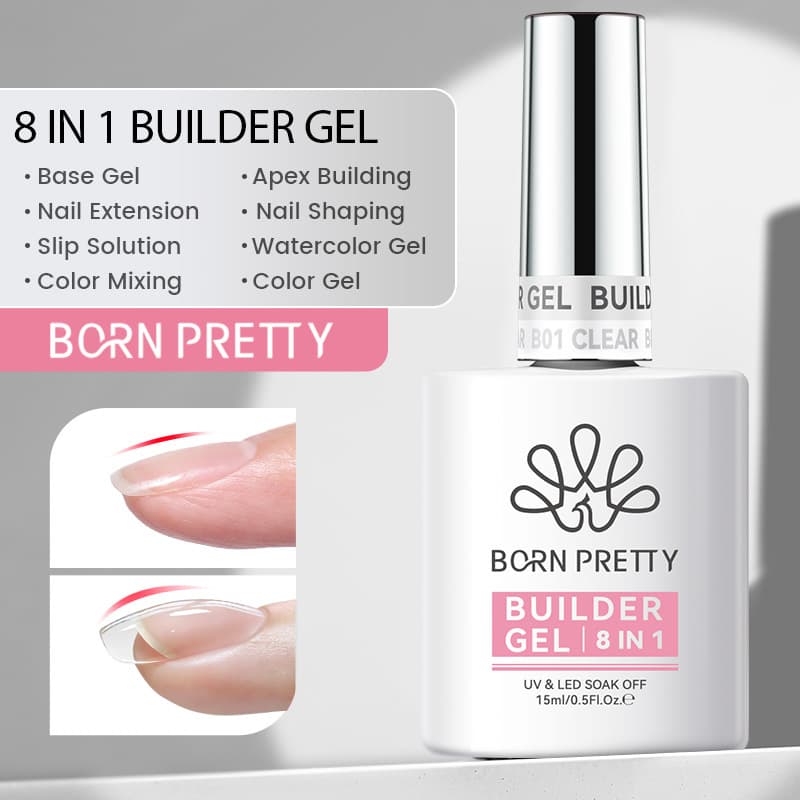 BORN PRETTY manicure multifunctional eight-in-one nail polish base glue extended blooming glue nail patch adhesive