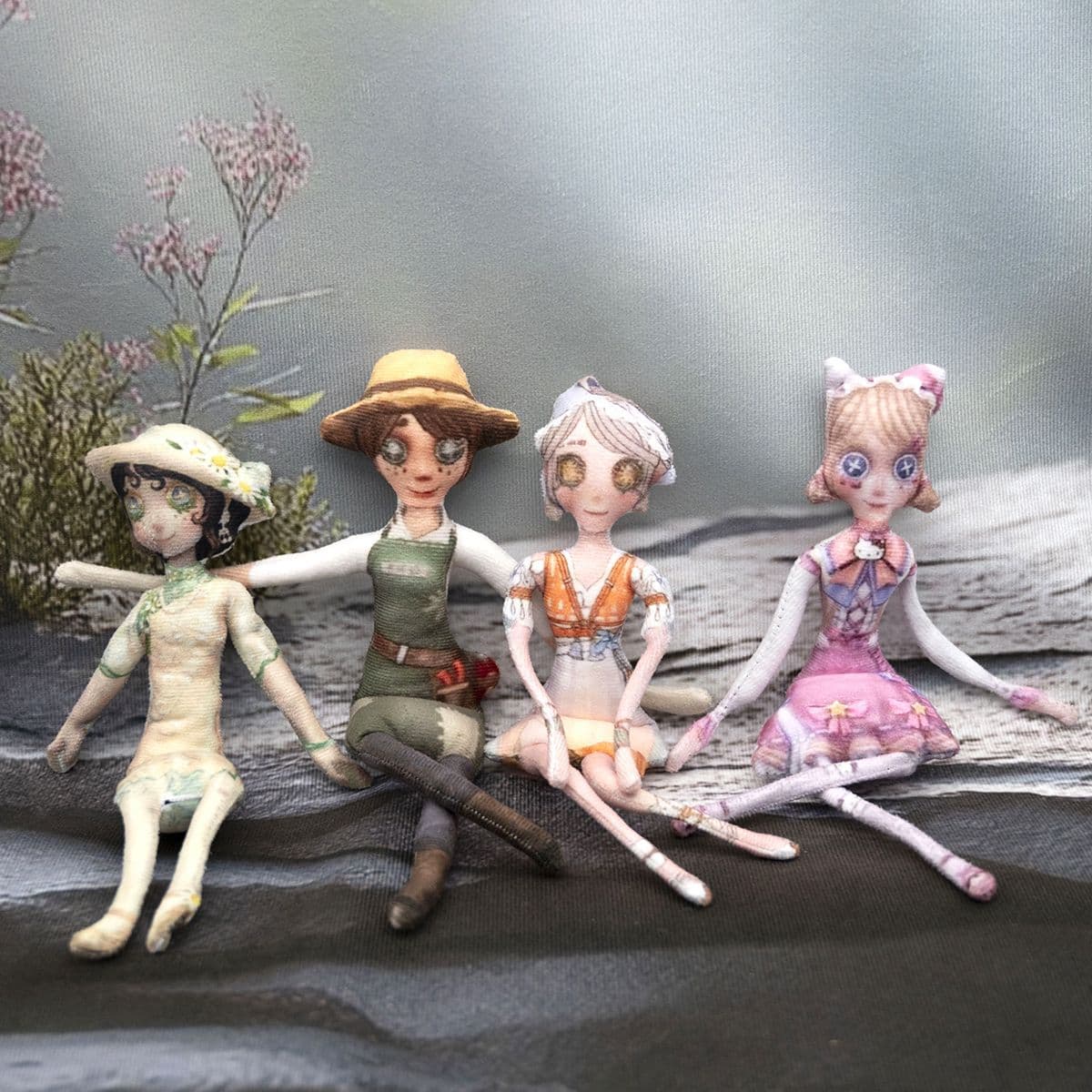 In Stock Factory Direct Identity V Gardener Mouse Dry Abstract No White Edge Plush Doll with Poseable Wire Limbs