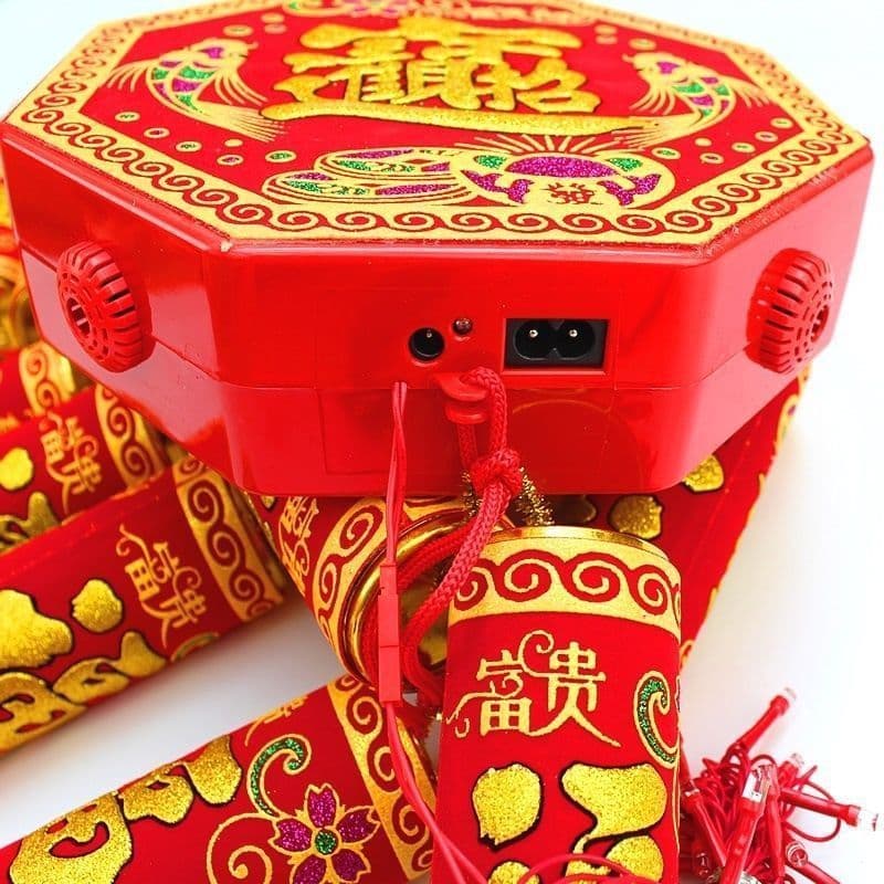 New Electric Firecracker Plug-in Remote Control with Ultra-Loud Simulation Rechargeable High Volume Firecracker for Weddings and Housewarming