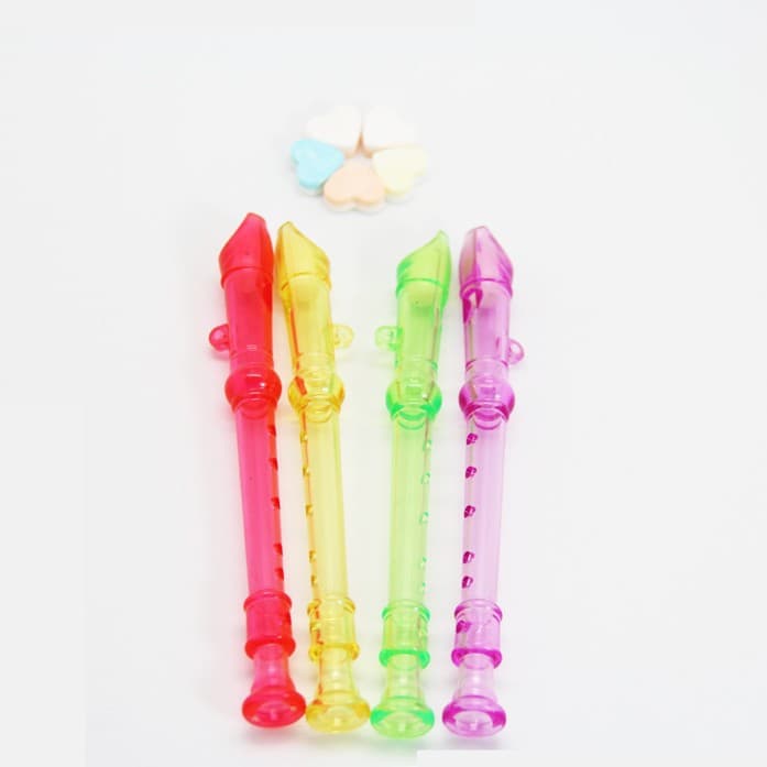 6-Hole Colorful Mini Transparent Recorder, Children's Toy Recorder, Colorful Kids Recorder