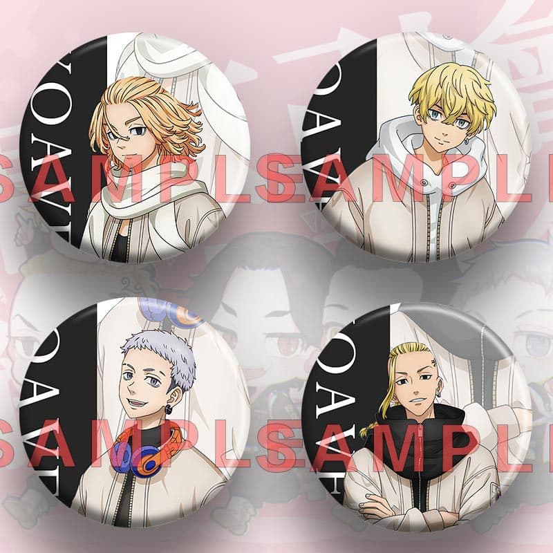 Tokyo Avengers animation peripherals Matsuno Chifuyu Shiba Hakkai Gan Qingsong Shiba Daishou badge laser flash