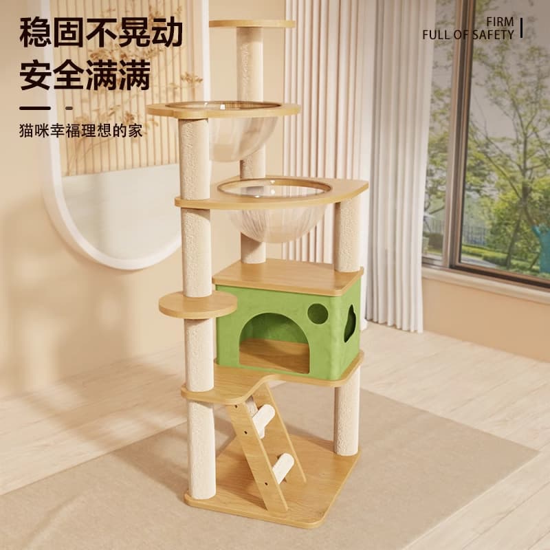 Cat Tree, Cat Cage, Cat Bed, Cat House, Integrated Cat Scratching Board, Cat Shelf, Space Capsule, Complete Cat Pet Supplies