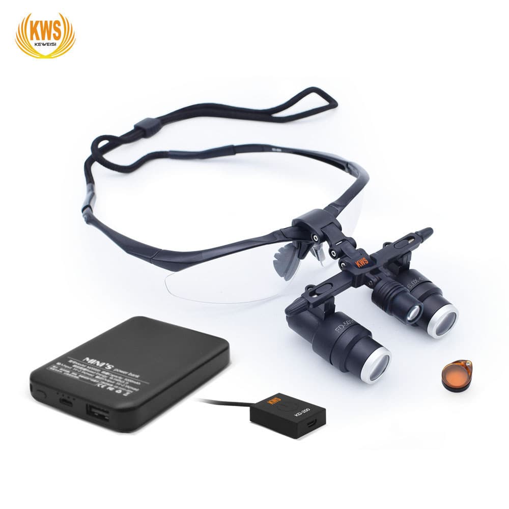 Dental/Oral Examination Loupe with LED 3W Focused Oral Headlight for Doctors