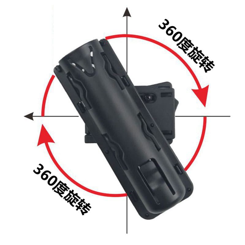 Quick-pull Baton Flashlight Cover Tactical High-intensity 360-degree Waist Rotation Flashlight Cover Tear Gas Universal Tactical