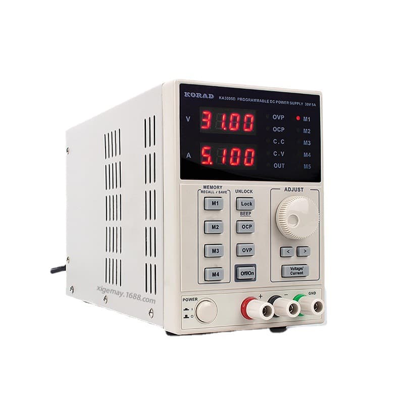 Korad Ka3005d 30V 5A Adjustable DC Regulated Linear Power Supply with Four-Digit Display