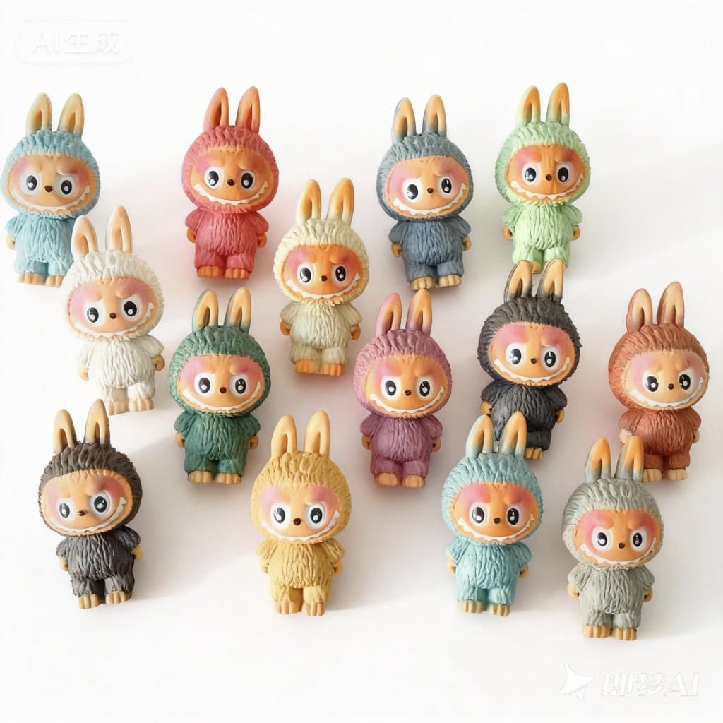 Yixing purple sand labubu Elf Tiantuan series hand figures trendy sculptures tea pet ornaments