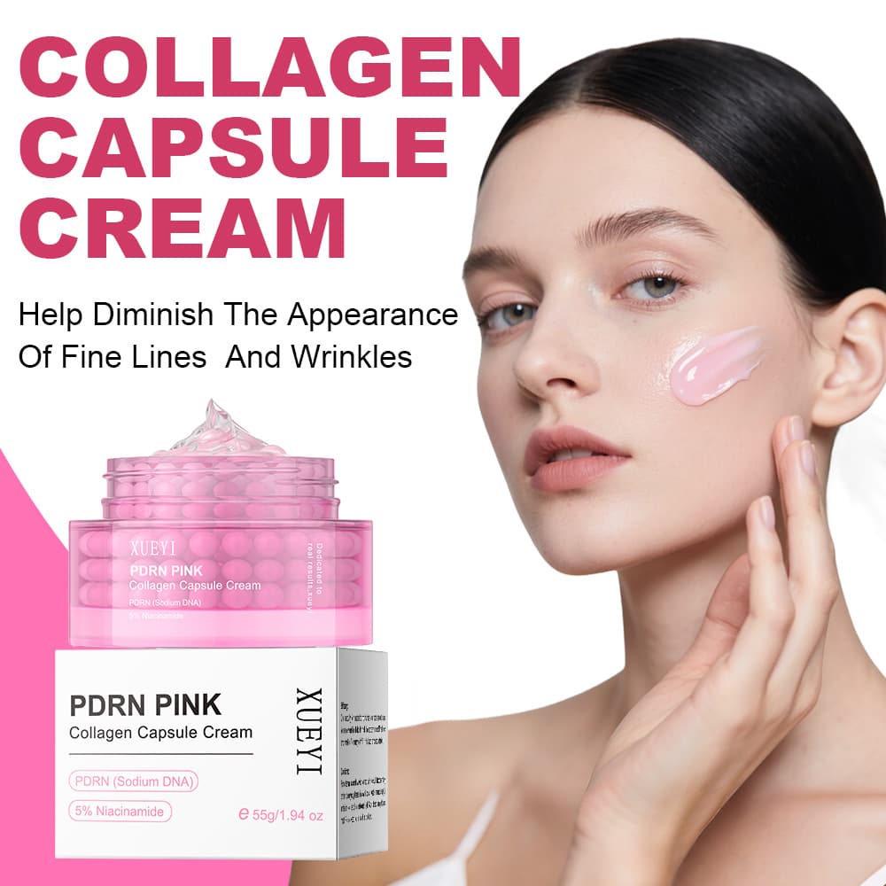 PDRN pink collagen capsule cream pill particle facial cream Amazon full English foreign trade cross-border skin care products