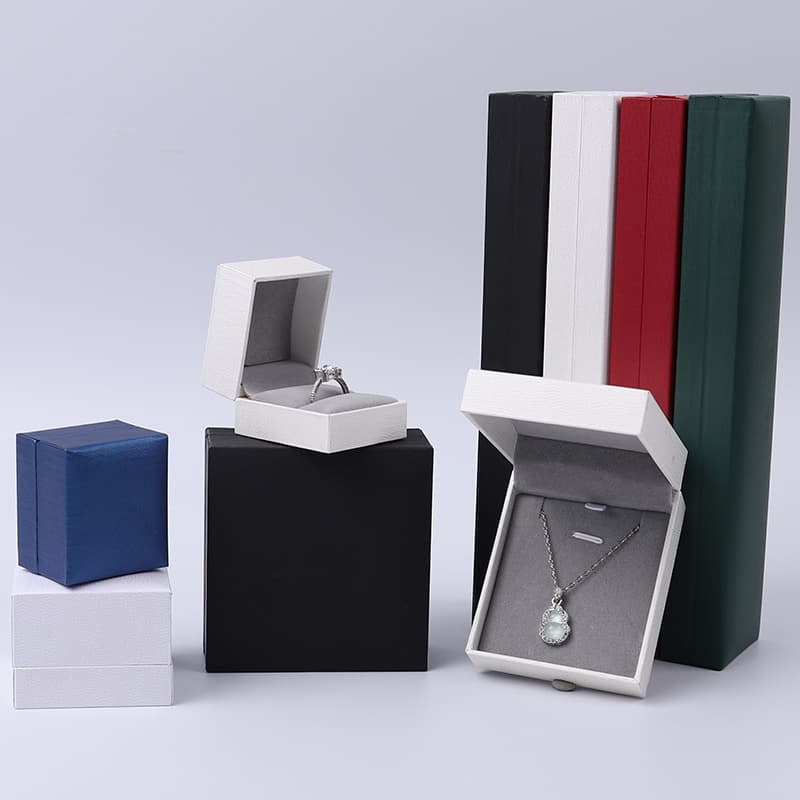 Right-angle Flip Lid Faux Leather Jewelry Box for Rings, Pendants, Bracelets, Jewelry Packaging and Storage Box