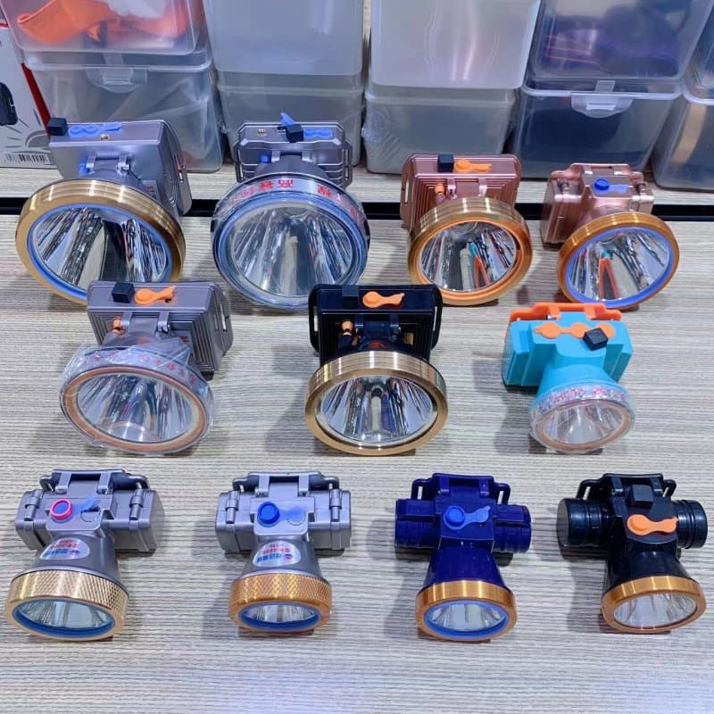 Geyuan Lithium Battery Headlamp LED Rechargeable Lightweight Lithium Headlamp Multi-Purpose Headlamp Large Light Spot Yellowish Light