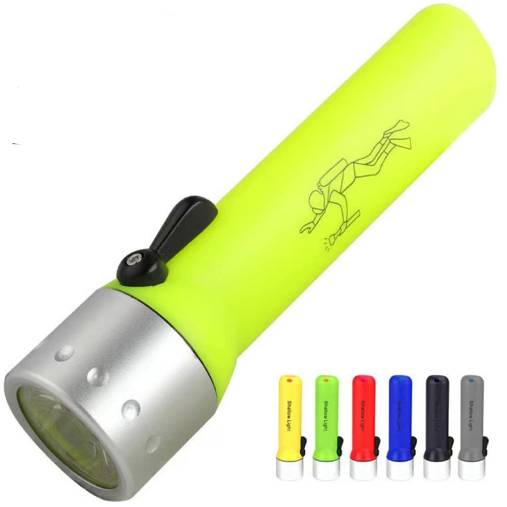 Factory Wholesale LED Diving Flashlight Household Lighting Portable Dive Light Outdoor Long-Range Waterproof LED Flashlight