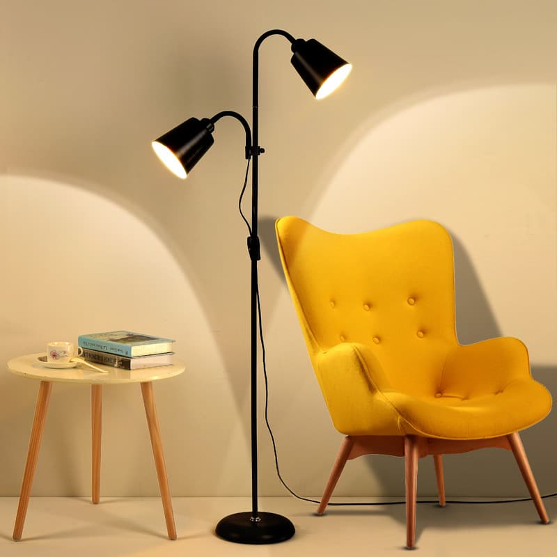 Patented Living Room Floor Lamp Luxury Nordic Bedroom American Simple Modern Bedside Sofa Dual-head Mother-child Floor Lamp
