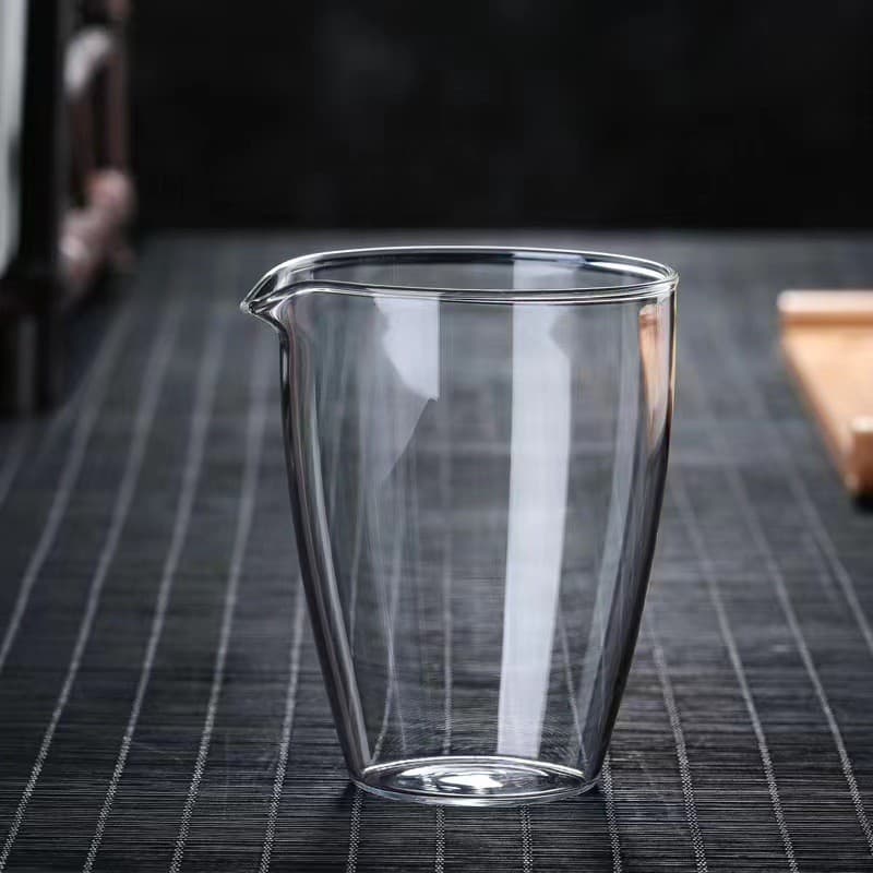 Transparent High Borosilicate Glass Fairness Cup, Thickened Japanese-style Home Tea Set, Heat-Resistant Tea Sea Small Fairness Cup Tea Dispenser