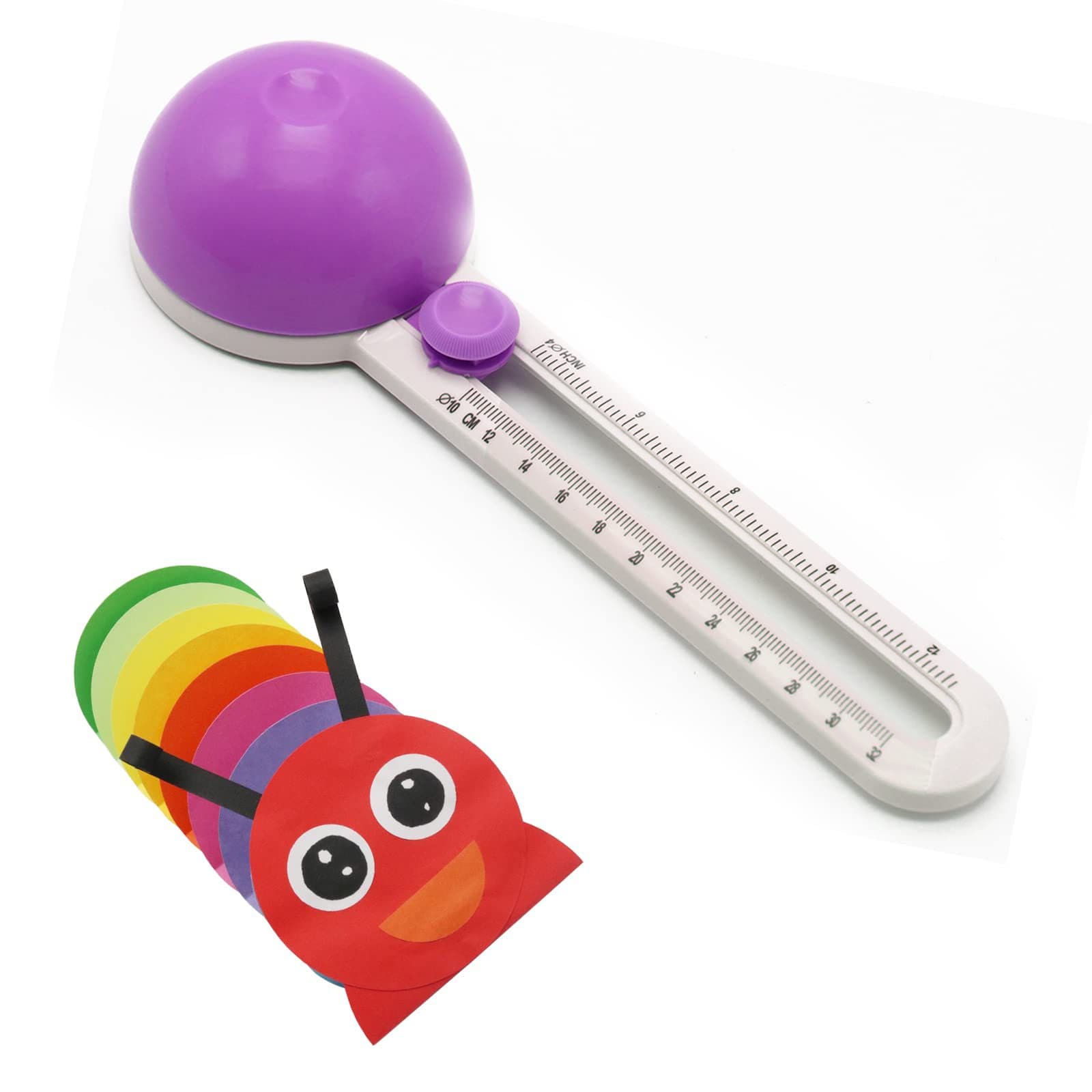 Creative round Plastic Paper Cutter Different Sizes Circular Manual Cutters Customizable Size Children's Craft Tool