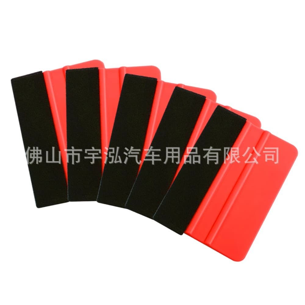 Car film tool, color changing film, construction film scraper, advertising scraper tool, vinyl scraper with flannel scraper
