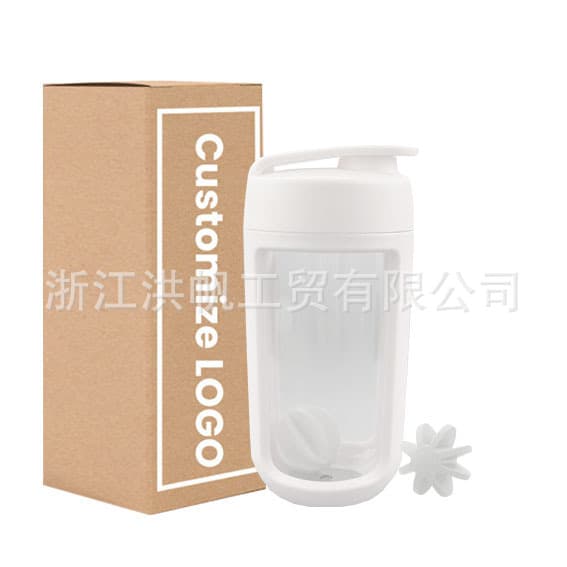 350ML Plastic Shaker Cup for Protein Powder Mixing, Portable Sports Shake Cup, Promotional Advertising Cup