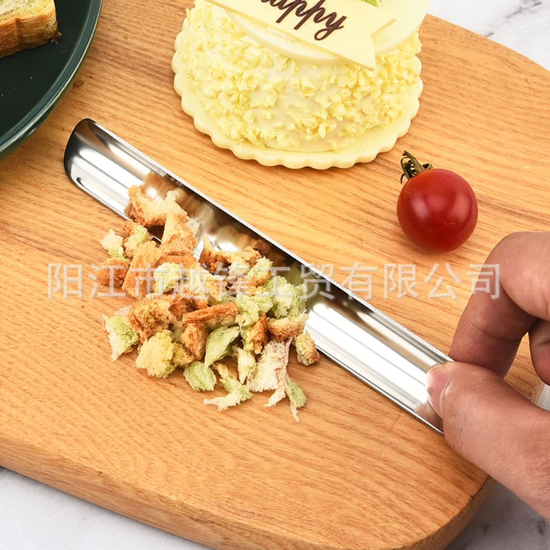 Cross-border Bread Crumb Cleaning Scraper 304 Stainless Steel Scraper Blade Desktop Scraper Desktop Cleaning Small Tool