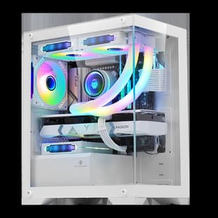 Wan Jia Prism Mini Desktop Glass Side Transparent Gaming E-Sports MATX Computer Case
