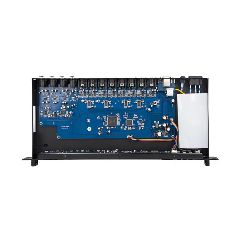 Stage Performance 4-In 8-Out Audio Processor Sound Processing Effects Microphone Audio Processor LA-408
