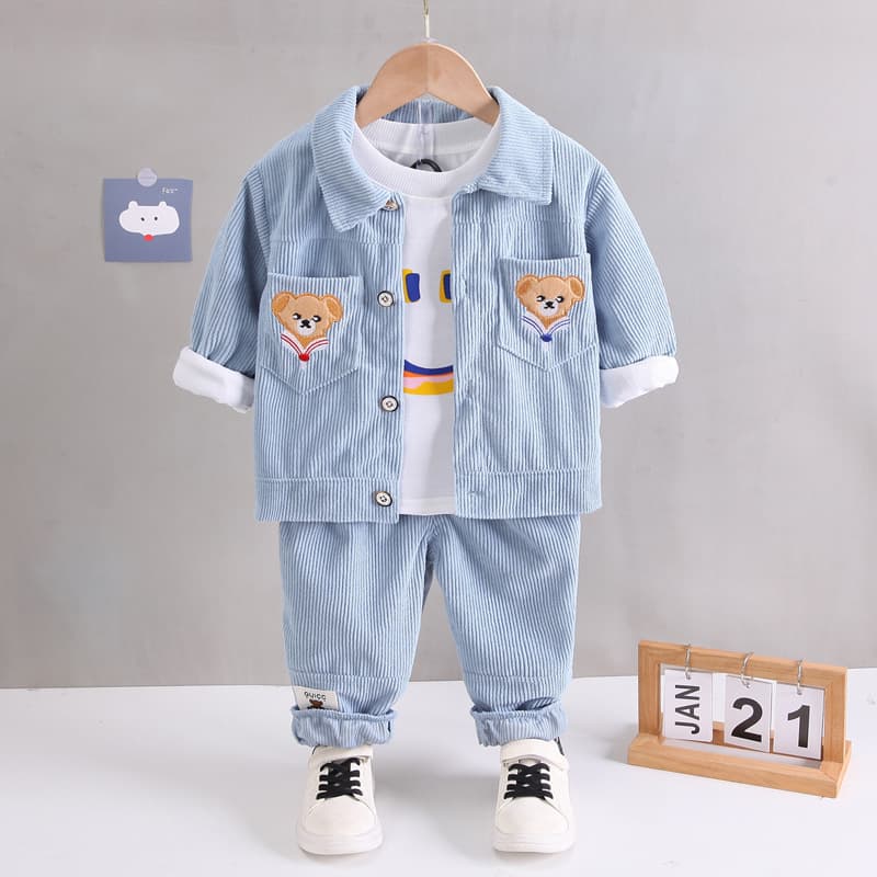 4 Boys' 3-Piece Suit Set 0 British Formal Wear 1 Baby 3 Spring Autumn New Kids' Clothing 4 Handsome Little Boy 5 Years 2