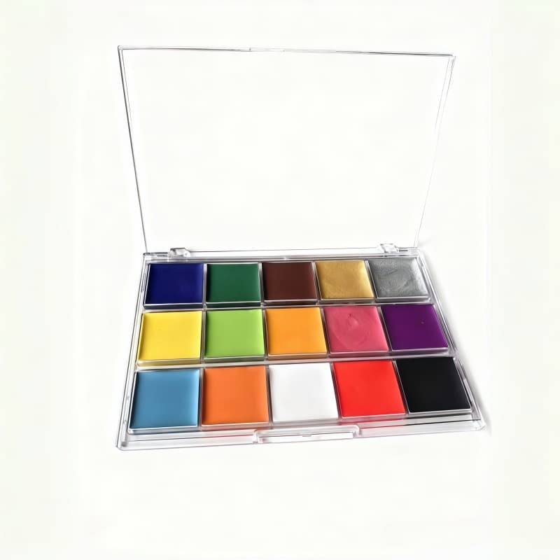 15-Color World Cup Face Paint, Fan Face Paint, Halloween Christmas Easter Face Paint Body Paint
