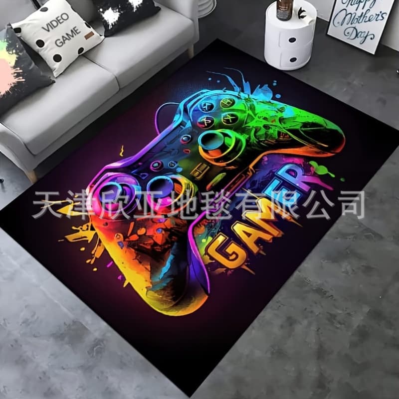 Optical illusion carpet 3D vortex three-dimensional trap bedroom floor mat living room coffee table carpet creative Christmas carpet