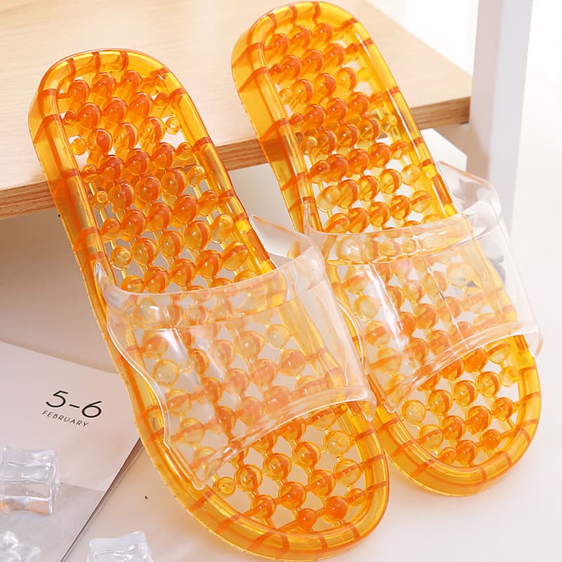 Bathroom Sandals Massage Plastic Hollow Drainage Slippers for Women Summer Indoor Men Autumn Home Use Massage Slippers