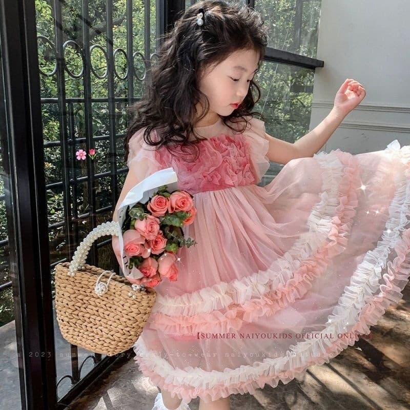 Girls dress summer new fashionable princess dress baby girl summer dress baby cake dress