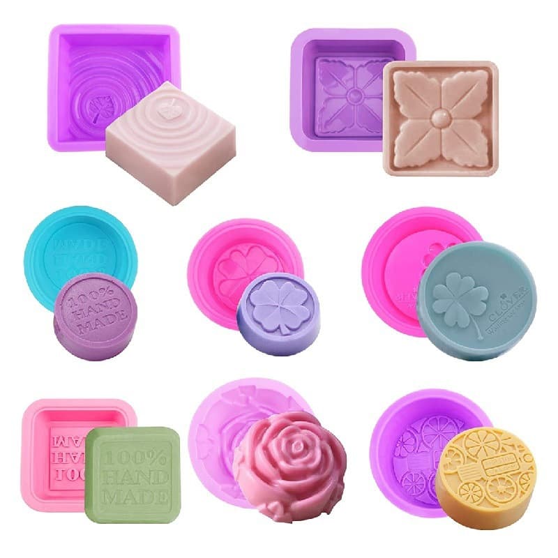 DIY Handmade Soap Single Small Mold Soap Silicone Soft Mold Plaster Mold Candle Mold