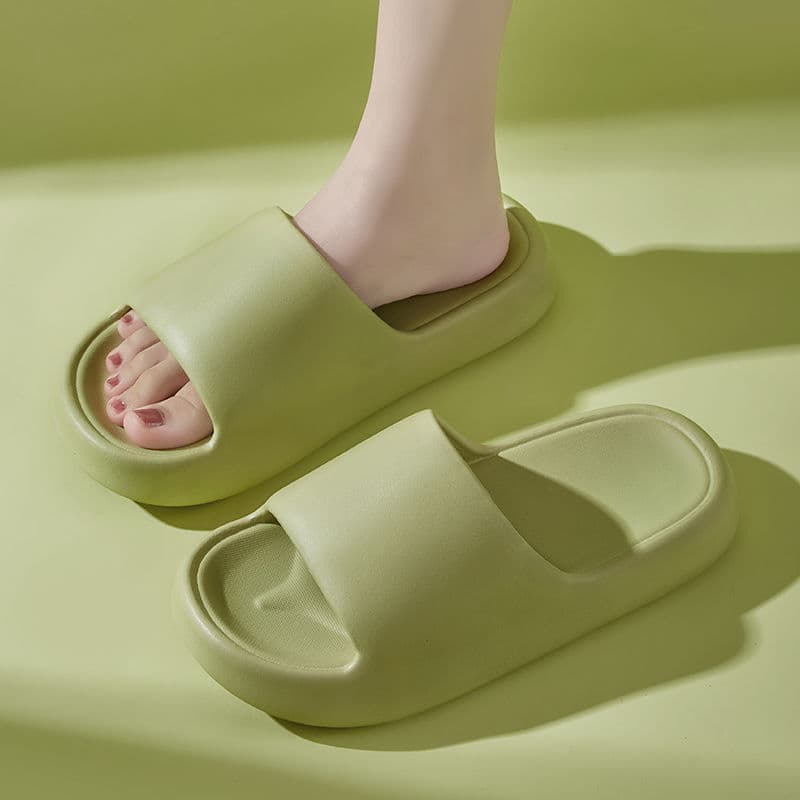 Men's Summer Slippers, Wear-Resistant, Non-Slip, Suitable for Bathroom Use, Thick-Soled, Home Use, Women's Slippers, Household Slippers, Daily Casual Wear