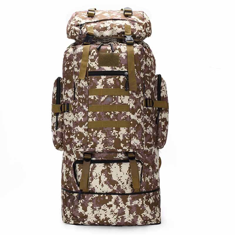 100L Large Capacity Outdoor Sports Hiking Backpack, Expandable and Heightened Travel Shoulder Bag, Unisex Camping Backpack