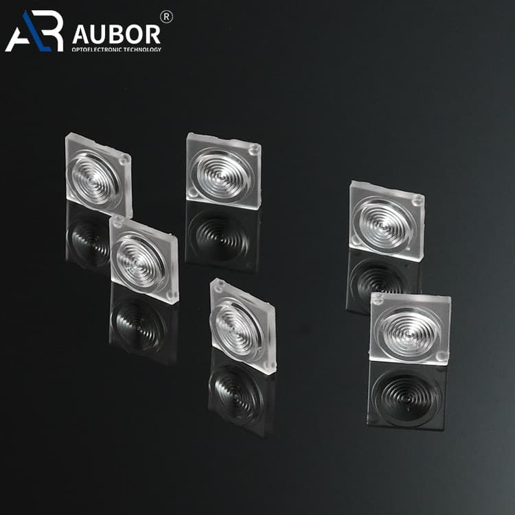 Scientific research instrument high-precision silicone focusing lens, UV LED curing square silicone lens, anti-aging