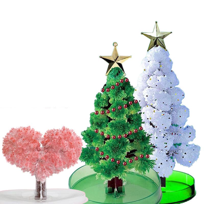Paper tree blossoms Christmas tree magical watering growth creative magic crystal tree children's toys Christmas gifts